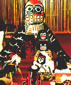 Tableau from premiere performance of 'Raven and the 
Place of Beginnings'